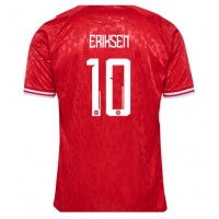 Dánsko Christian Eriksen #10 Domáci futbalový dres ME 2024 Krátky Rukáv